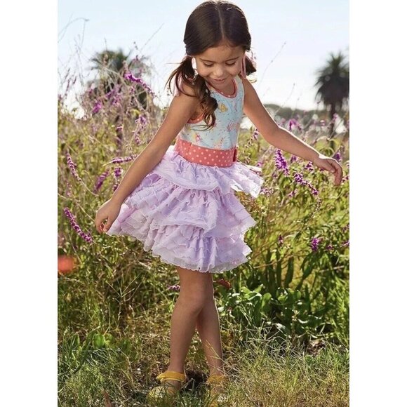 NWT Matilda Jane Brilliant Daydream Lets Eat Cake Birthday Tulle Dress‎ Size 10 - Picture 1 of 11